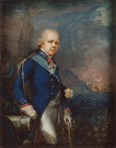 Portrett av storhertug Konstantin Pavlovich av Russland 1779-1831 før slaget ved Novi, 1799 av Unbekannt