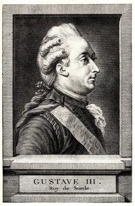 Portrett av Gustav III av Sverige, tidlig på 1800-tallet. av Unbekannt