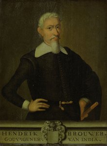 Portrett av Hendrik Brouwer (1581-1643).  Alternativ(e) tittel(er): Hendrik Brouwer (1581-1643). Generalguvernør (1632-36).[1] av Unbekannt