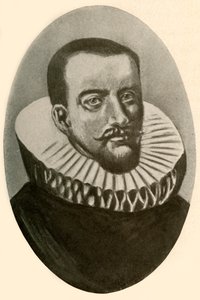 Portrett av Henry Hudson, engelsk navigatør i ruff, 1609, 1937. av Unbekannt