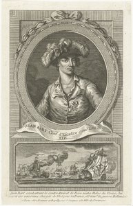 Portrett av Jean Bart 1650-1702, 1694. av Unbekannt