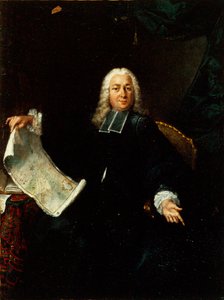 Portrett av Jean de Lagrive 1689-1757, ca. 1740. av Unbekannt