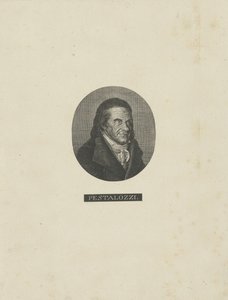 Portrett av Johann Heinrich Pestalozzi 1746-1827, ca. 1830 av Unbekannt