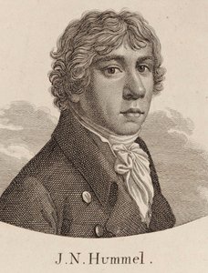 Portrett av Johann Nepomuk Hummel 1778-1837. av Unbekannt