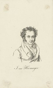 Portrett av Joseph Hormayr, Baron zu Hortenburg 1781-1848. av Unbekannt