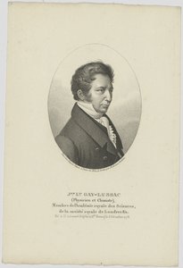 Portrett av Joseph Louis Gay-Lussac 1778-1850, ca. 1824. av Unbekannt