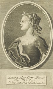Portrett av Laura Bassi 1711-1778, 1738. av Unbekannt
