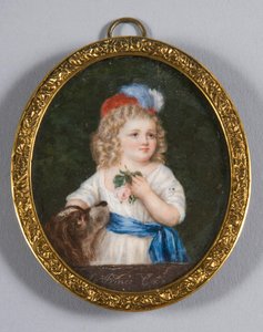 Portrett av Louis-Charles, Prince Royal of France 1785-1795, 1800-tallet av Unbekannt