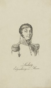Portrett av Louis I, storhertug av Hessen 1753-1830, 1806. av Unbekannt