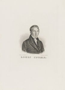 Portrett av Louis Spohr 1784-1859, ca. 1830-1840. av Unbekannt