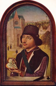 Portrett av Louis XI, c1456-58 av Unbekannt