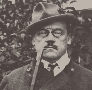 Portrett av Ludwig Thoma 1867-1921, 1910-tallet. av Unbekannt