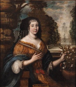 Portrett av Madeleine de Scudéry 1607-1701, 1600-tallet. av Unbekannt