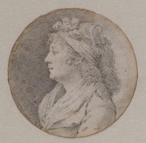 Portrett av Marie Louise av Savoy 1749-1792, prinsesse av Lamballe. av Unbekannt
