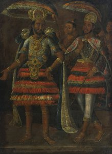 Portrett av Moctezuma og Cuauhtémoc, 1600-tallet av Unbekannt