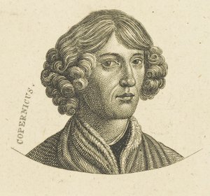 Portrett av Nicolaus Copernicus 1473-1543, ca. 1830-1840. av Unbekannt
