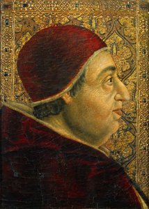 Portrett av pave Alexander VI 1431-1503, 1490-tallet. av Unbekannt