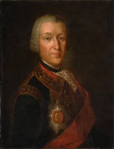 Portrett av prins Fjodor Ivanovich Golitsyn 1700-1759, 1750-tallet av Unbekannt