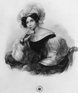 Portrett av prinsesse Zinaida Alexandrovna Volkonskaya 1792-1862 av Unbekannt