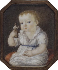 Portrett av Sergey Ivanovich Volkov som barn, ca 1808 av Unbekannt