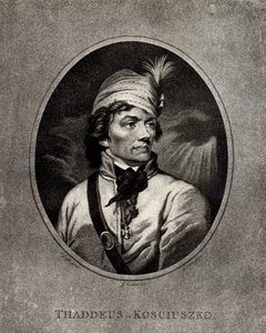 Portrett av Tadeusz Kosciuszko 1746-1817, tidlig på 1800-tallet. av Unbekannt