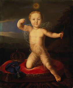 Portrett av Tsarevich Peter Petrovich av Russland 1715-1719, første kvartal av 1800-tallet. av Unbekannt