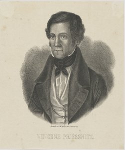 Portrett av Vincenz Priessnitz 1799-1851, ca. 1840. av Unbekannt