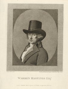 Portrett av Warren Hastings, Esq., pub. 1795. av Unbekannt