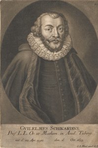 Portrett av Wilhelm Schickard 1592-1635. av Unbekannt