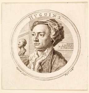 Portrett av William Huggins, pub. 1760. av Unbekannt