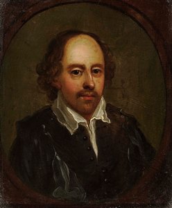 Portrett av William Shakespeare 1564-1616, første halvdel av 1600-tallet. av Unbekannt