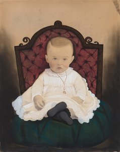 Portrett av en baby, 1880-tallet. av Unbekannt