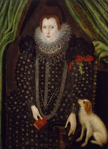 Portrett av en dame, 1600-1700. av Unbekannt