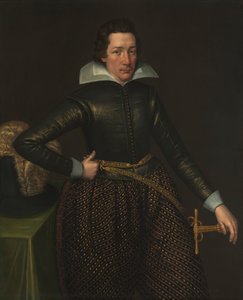 Portrett av en mann, ca. 1610. av Unbekannt
