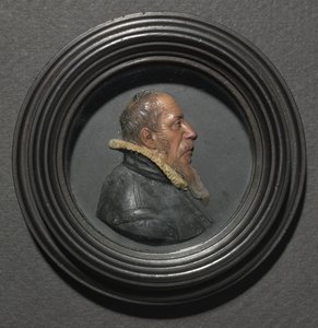 Portrett av en mann i svart, midten av 1600-tallet. av Unbekannt