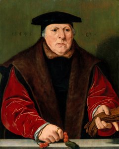 Portrett av en mann med rosenkrans, 1545.