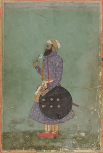Portrett av en prins, Mughal-dynastiet, 1700-tallet. av Unbekannt