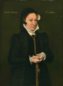 Portrett av en kvinne, 1562. av Unbekannt
