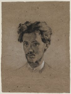Portrett av en ung mann, ca. 1865-1875. av Unbekannt
