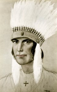 Portrett av en amerikansk indianer, 1900-tallet av Unbekannt