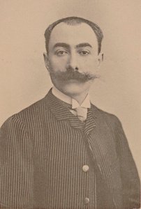 Portrett av pianist og komponist André Messager 1853-1929. av Unbekannt