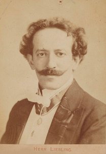 Portrett av pianist og komponist Georg Liebling 1865-1946, ca. 1900 av Unbekannt