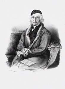 Portrett av komponisten Johann Christian Heinrich Rinck 1770-1846. av Unbekannt