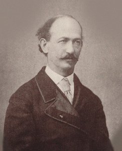 Portrett av komponisten Maurice Strakosch 1825-1887, ca. 1870. av Unbekannt