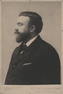 Portrett av komponisten Paul Vidal 1863-1931. av Unbekannt