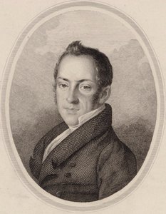 Portrett av komponisten Saverio Mercadante 1795-1870. av Unbekannt