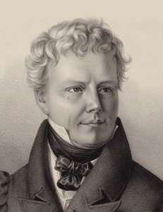 Portrett av komponisten Xaver Schnyder von Wartensee 1786-1868, 1832. av Unbekannt