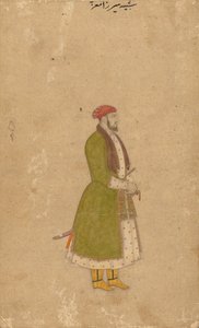 Portrett av hoffmannen Mirza Muizz, ca. 1680-1700. av Unbekannt