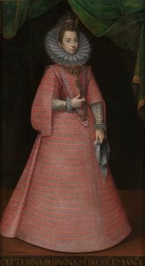 Portrett av infantaen Catherine Michelle av Spania 1567-1597 av Unbekannt