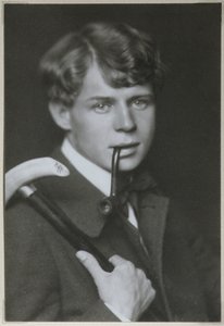Portrett av poeten Sergei Yesenin 1895-1925, 1919 av Unbekannt